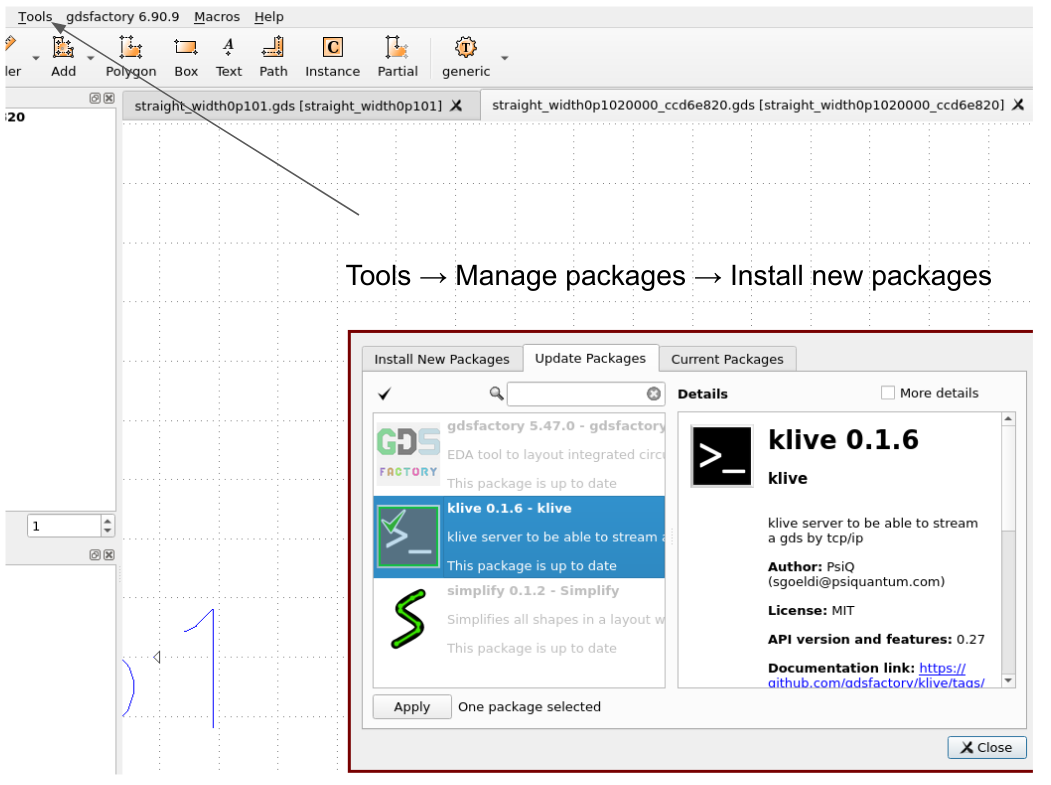 KLayout package